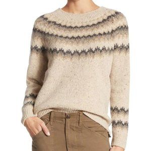 Vince Fair Isle 100% Cashmere Sweater - Size XS